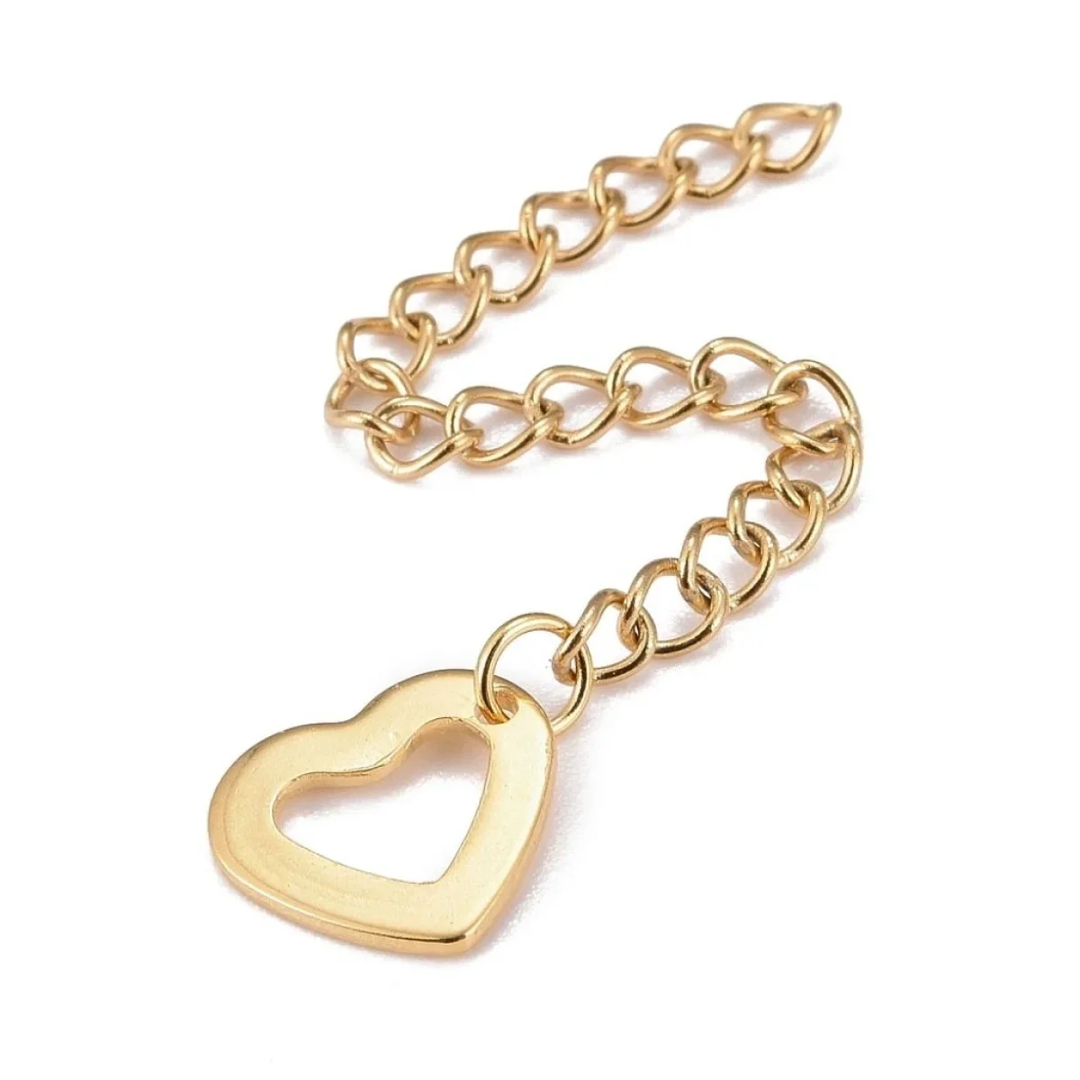 Gold hollow heart