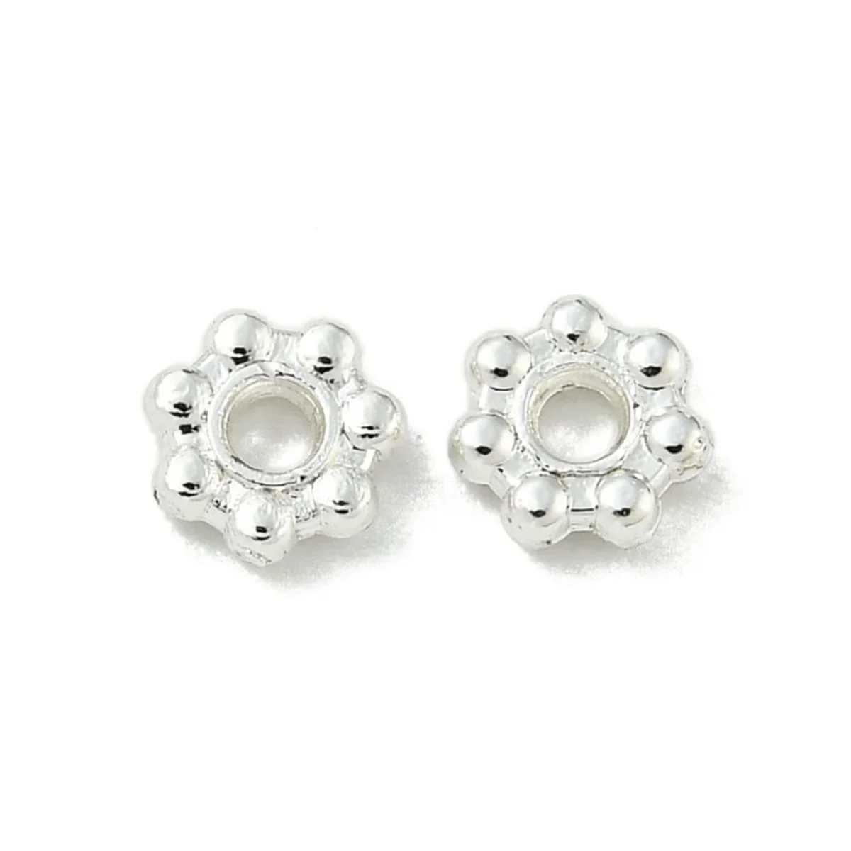 10pcs 4x1.5mm silver