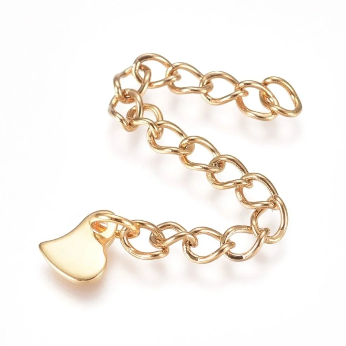Gold flowy heart