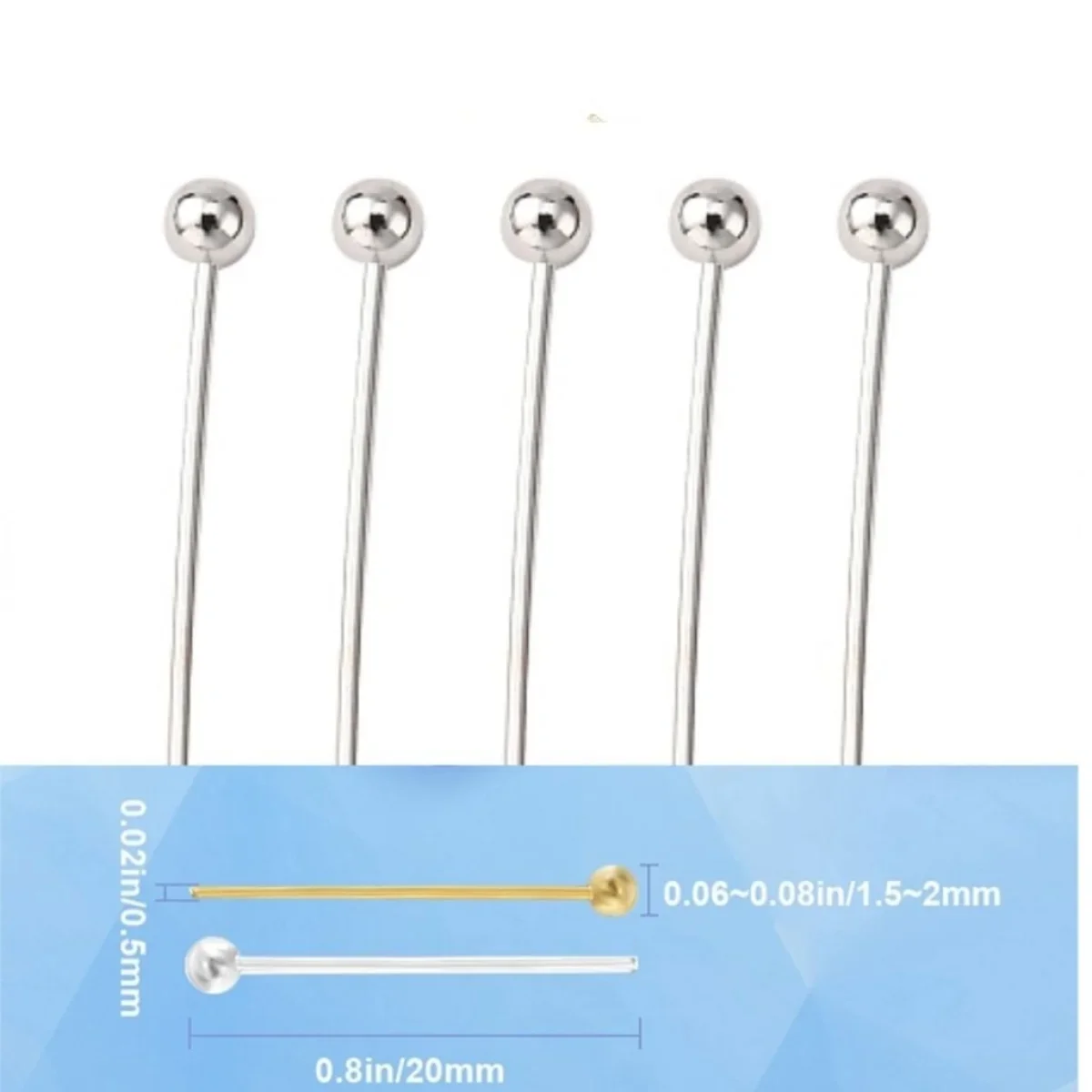Brass Silver (10pcs)