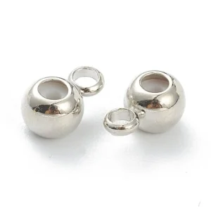 (1pc) Platinum 6x4mm