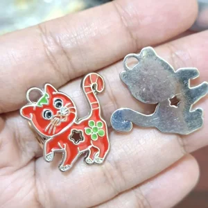 2pcs Red cat