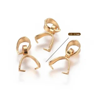 Gold 1pc 12mm