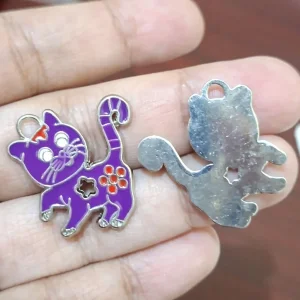 2pcs purple cat