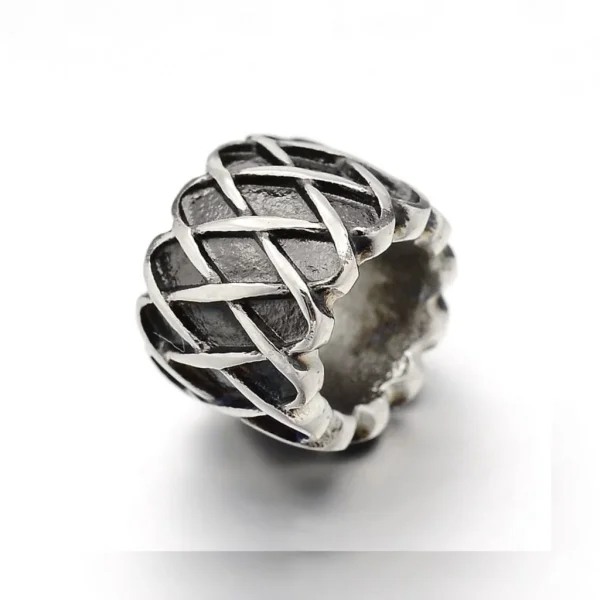 304 stainless steel large hole column beads | manik stainless steel lubang besar