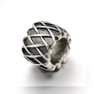 304 stainless steel large hole column beads | manik stainless steel lubang besar