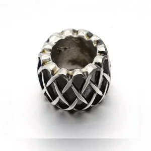 304 stainless steel large hole column beads | manik stainless steel lubang besar
