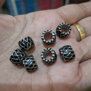 304 stainless steel large hole column beads | manik stainless steel lubang besar