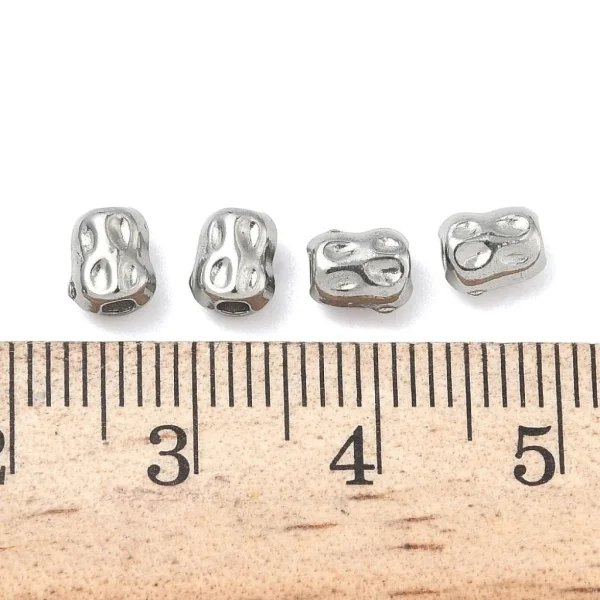 304 stainless steel 18k gold plated column beads | manik stainless lapis emas
