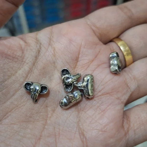 304 stainless steel elephant antique silver beads | manik stainless bentuk gajah