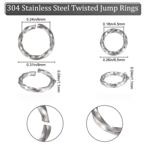 304 stainless steel twisted jump ring | ring O ulir stainless