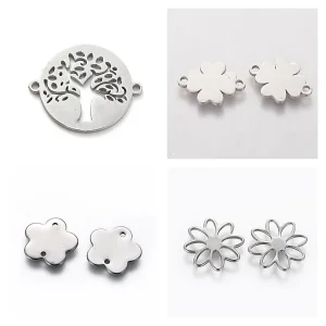 304 stainless steel connector charms (1pc)