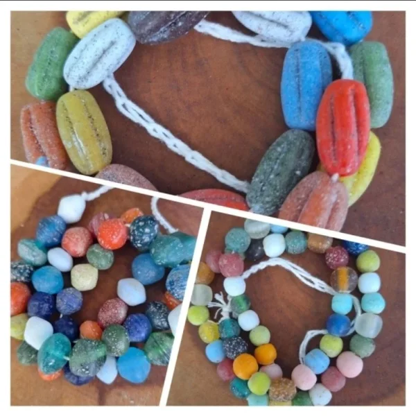 Manik kaca manik jombang manik nusantara gudo glass beads gaya retro vintage
