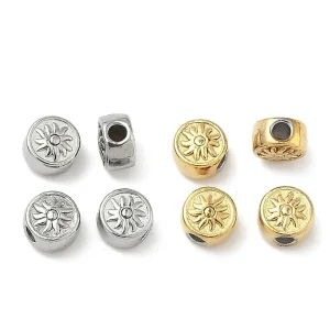 304 stainless steel flat round with flower | manik stainless bunga