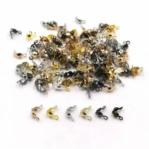Metal alloy brass bead tips | kodokan bahan tembaga