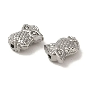 304 stainless steel owl beads | manik stainless Burung hantu