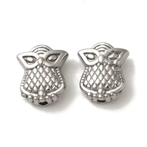 304 stainless steel owl beads | manik stainless Burung hantu