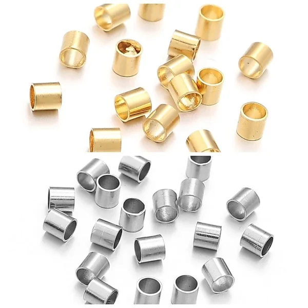 201 stainless steel crimp stopper beads | manik stopper