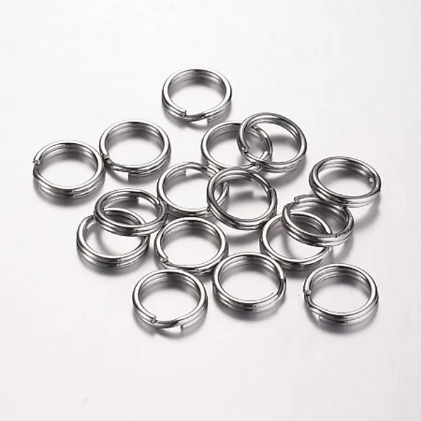 304 stainless steel split ring double loop jump ring