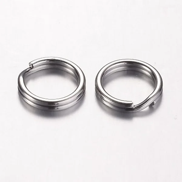 304 stainless steel split ring double loop jump ring