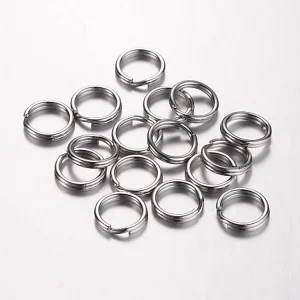 304 stainless steel split ring double loop jump ring