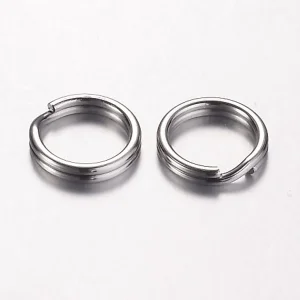 304 stainless steel split ring double loop jump ring