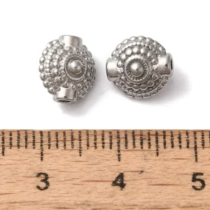 304 stainless steel flat round ethnic model beads