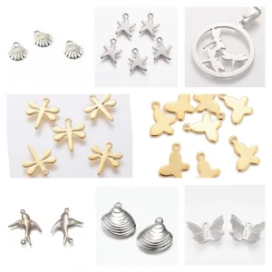 304 stainless steel mix animals charm connector (1pc)