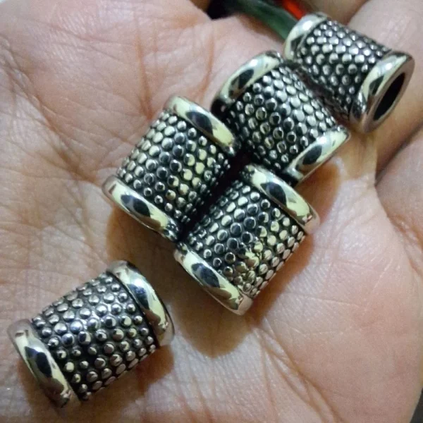 304 stainless steel large hole column barrel beads