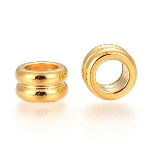 304 Stainless Steel column grooved beads diameter 8mm
