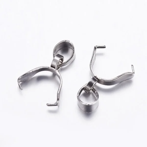 304 stainless steel ice pick pinch bails | cantolan liontin pendant ukuran harap diperhatikan