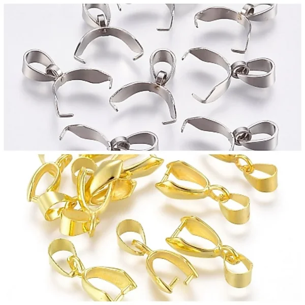 304 stainless steel ice pick pinch bails | cantolan liontin pendant ukuran harap diperhatikan