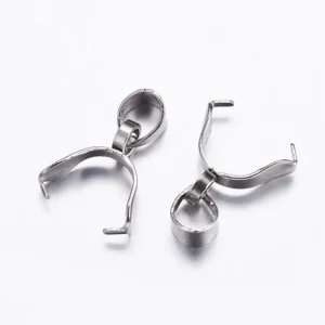 304 stainless steel ice pick pinch bails | cantolan liontin pendant ukuran harap diperhatikan
