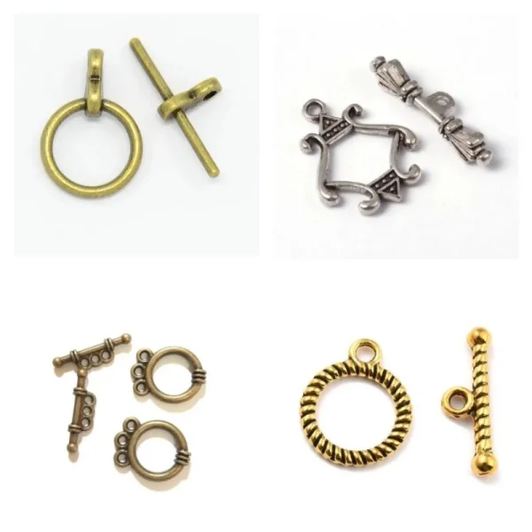 Metal alloy toggle clasp mix shape