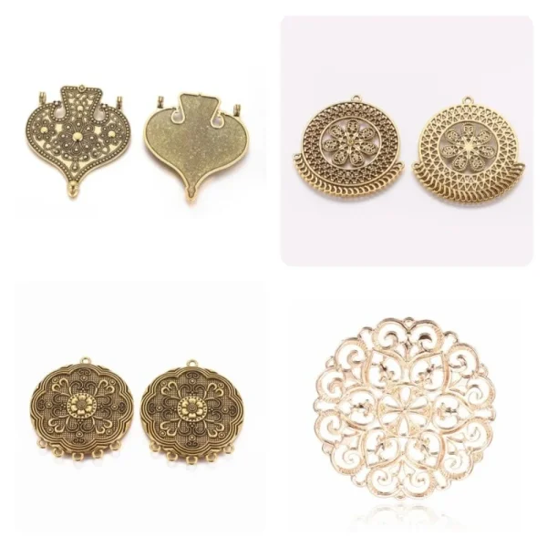 (CLEARANCE) Metal alloy brass big pendant | liontin besar tembaga aneka model
