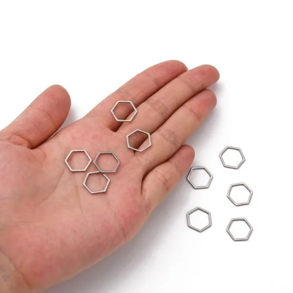 304 stainless steel linking ring hexagon shape