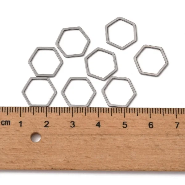 304 stainless steel linking ring hexagon shape