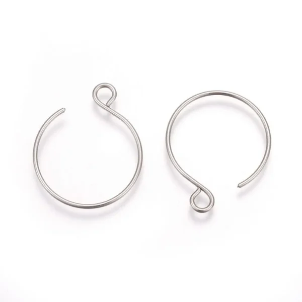 304 stainless steel loop hooks earring | Kaitan anting