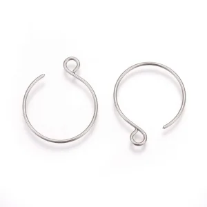 304 stainless steel loop hooks earring | Kaitan anting