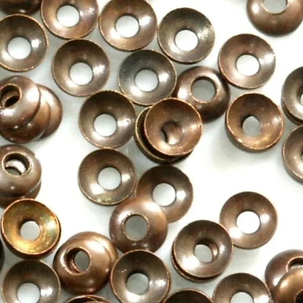 Metal alloy solid brass bead cap | spacer topi manik bahan tebal