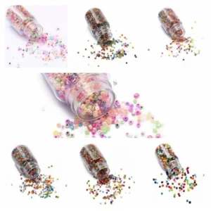 (CLEARANCE) Glass seed beads mix colors | manik pasir kaca warna warni