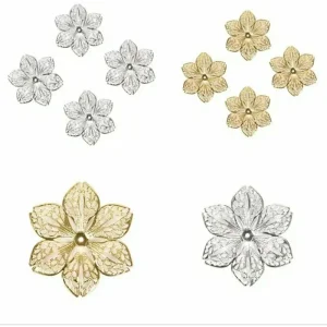 Metal alloy filigree setting brooch | setting bross