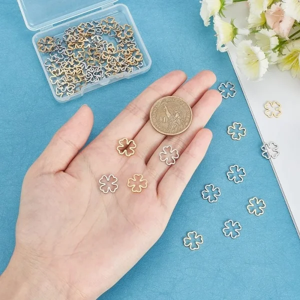 304 stainless steel linking ring clover shape