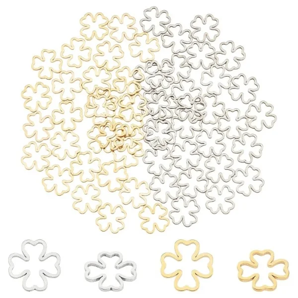 304 stainless steel linking ring clover shape