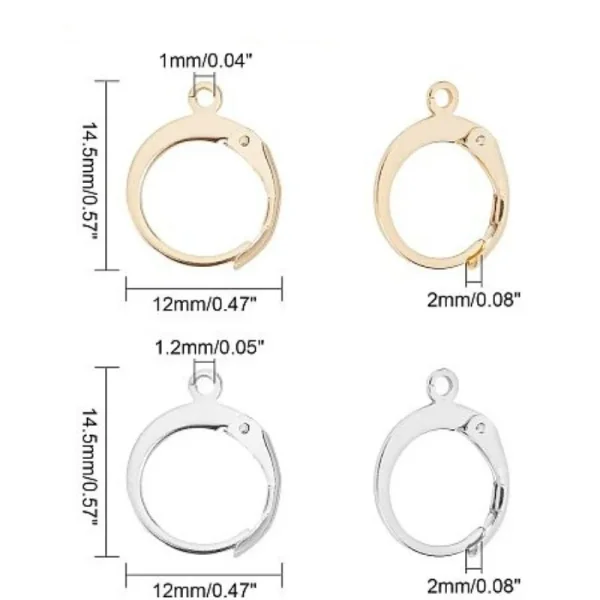 304 stainless steel leverback earring finding | anting (tdk ada ringnya)