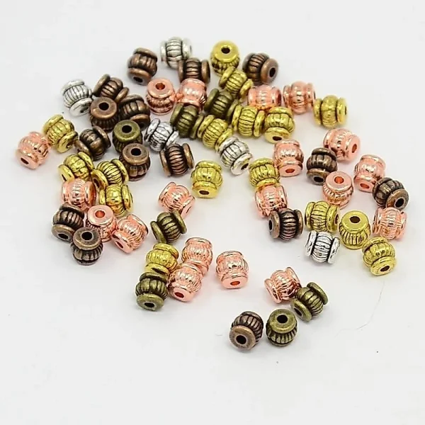 Metal alloy barrel spacer beads | manik manik tembaga