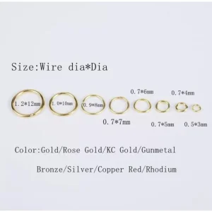 Metal alloy brass open jump ring | ring O konektor