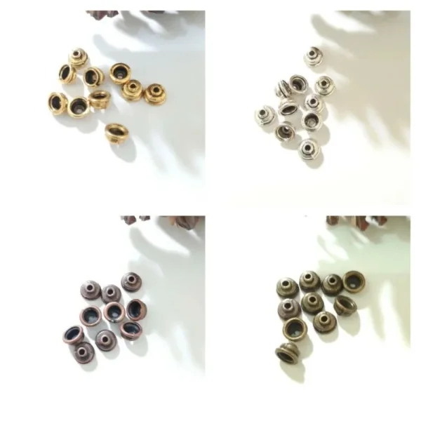 Metal alloy bead cap inner hole Pandora beads | pembatas topi manik