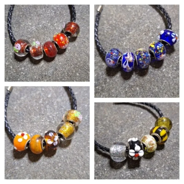 Glass lampwork premium beads mix color and shape | manik kaca lampwork