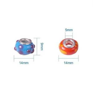 Glass lampwork premium beads mix color and shape | manik kaca lampwork
